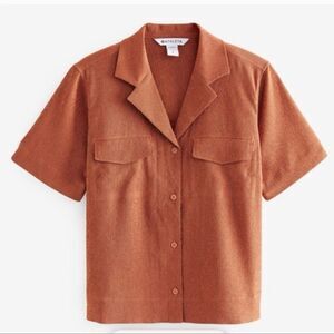 Athleta Orange Echo Top Size Large NWT